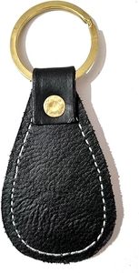 Vente en gros personnalisé de luxe vintage marron gaufré gravé bracelet en cuir PU brassard porte-clés rectangulaire OEM accepté - Product Image 3