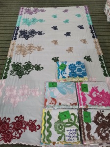 Tela de Voile de Algodón Largo Premium de 160g, Chal Transpirable con Bordado Floral de Verano y Pedrería para Mujer, Uso Diario en Medio Oriente y África - Product Image 3