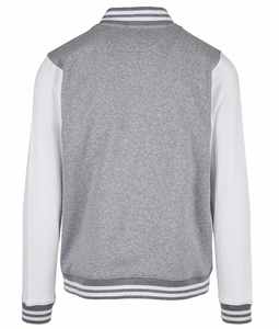 Chaqueta Universitaria de Cuero Genuino con Letras Bordadas para Hombre, Color Negro Personalizado con Logotipos Bordados en Color Personalizado - Product Image 4