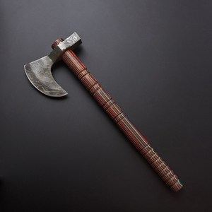 ขวานเหล็กดามัสกัสด้ามไม้สำหรับตัดไม้ขวานบริการ OEM ODM งานแฮนด์เมดคุณภาพระดับพรีเมียมงานตามสั่ง - Product Image 3