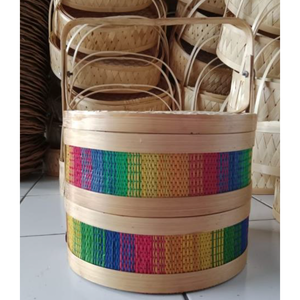 Cestas Tejidas de Bambú Artesanales Únicas, Artículo Decorativo de Indonesia por Komodoin por Indonesia Eximbank - Product Image 1