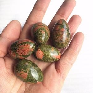 Huevos de ágata Natural de unakita, huevos de yoni pulidos, la mejor calidad, venta al por mayor - Product Image 5