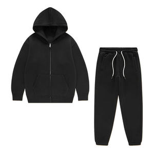 Ensemble de survêtement décontracté pour homme, MOQ faible, ensemble assorti pour homme, sweat-shirt à capuche surdimensionné, pantalon de jogging, ensemble de jogging 2 pièces vierge - Product Image 1