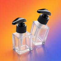 Vente en gros de flacons de parfum en verre carrés de luxe personnalisés avec logo, vides, 30 ml, 50 ml, 100 ml, avec pompe à vaporisation fine, approvisionnement en vrac