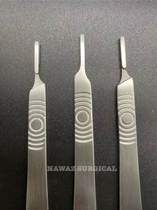 Manche de scalpel podologique réutilisable # 3 poignées de lames chirurgicales en acier inoxydable pour la podologie, la dermatologie et les interventions chirurgicales générales - Product Image 3