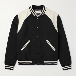 แจ็กเก็ตผ้าฝ้ายระบายอากาศได้ดีมีปกตั้งโลโก้ด้านหน้ามีตัวอักษร - Product Image 4