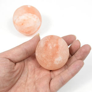 Sel et cristal-Bougeoir en forme de boule de sel de l'Himalaya-Sel et cristal - Product Image 4