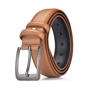 Cinturones informales de cuero genuino de tamaño personalizado de calidad superior con hebilla de acero originales de Pakistán - Product Image 5