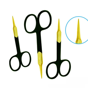 Ciseaux à ongles professionnels en acier inoxydable de qualité supérieure, droits, pour le soin des cuticules, utilisation en salon, pointe aiguë, haute qualité, légers - Product Image 2