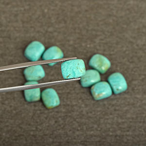 Accessoires de pierres précieuses pour la fabrication de bijoux, taille régulière, forme rectangulaire, turquoise, Arizona vert naturel, belle au bois dormant - Product Image 2