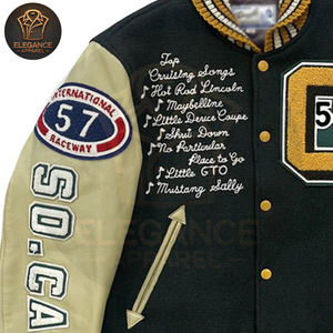 Chaquetas Varsity Personalizadas para Hombre 2025, Color en Contraste, Lona de Alta Calidad, Ropa de Invierno para Adultos, Prenda Exterior Universitaria Cómoda - Product Image 4