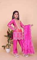 Nouvelle Robe de Soirée TENNECY pour Filles, en Soie Chinon Pure, Broderie Lourde, avec Sequins et Dori, Idéale pour Mariages et Diwali