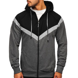 Sudaderas con capucha personalizadas para hombre, Sudadera con capucha transpirable con cremallera, ropa de calle, estilo de moda, sudaderas con capucha de etiqueta privada sostenibles de gran tamaño para hombres - Product Image 1