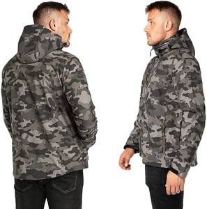 Manufacturer's Best Quality Customized <b>Camo</b> Softshell Winter <b>Jacket</b> for Men Stand Outdoor <b>Waterproof</b> Canvas Utility Pattern - Product Image 2