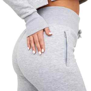 Custom Zip up Crop Mujeres Sudadera con capucha Flare Pantalones de chándal Sweatsuit Rhinestone Logo Casual Jogger Dos piezas Chándal de terciopelo para las mujeres - Product Image 2
