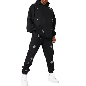 Quick Dry Wholesale <b>Men</b> Rhinestone Tracksuit Plus Size In Stock <b>Men</b> Rhinestone Tracksuit Custom Made - Product Image 3