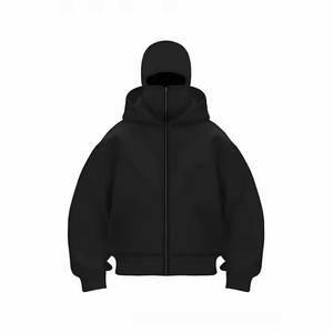 Sweat à capuche zippé en polaire 450 g/m² personnalisé 2025 pour homme – Hiver, haute qualité, streetwear, coton uni, respirant, écologique, séchage rapide - Product Image 1