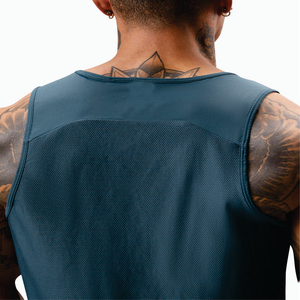 Débardeur en coton sans manches à capuche pour homme OEM T-shirt Bouton Jogger Workout Bodybuilding Muscle Top Logo personnalisé - Product Image 5