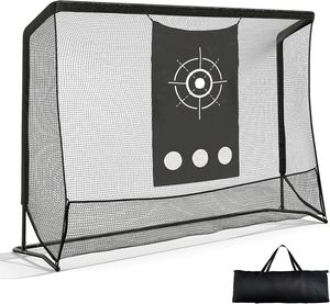 <span class=keywords><strong>Cage</strong></span> <span class=keywords><strong>de</strong></span> frappe <span class=keywords><strong>de</strong></span> <span class=keywords><strong>golf</strong></span> 10x7FT avec système <span class=keywords><strong>de</strong></span> retour automatique <span class=keywords><strong>de</strong></span> balles, filet d'entraînement <span class=keywords><strong>de</strong></span> <span class=keywords><strong>golf</strong></span> et tissu cible pour l'entraînement <span class=keywords><strong>de</strong></span> <span class=keywords><strong>golf</strong></span> en intérieur et en extérieur - Product Image 1