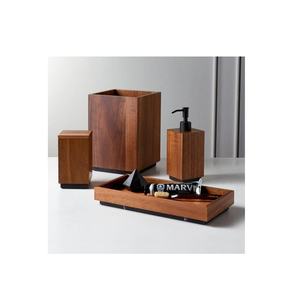 Juego de baño de madera Artículo para el hogar y el hotel Juego de baño de madera personalizable más vendido - Product Image 5