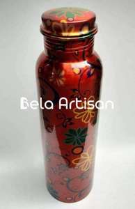 Venta al por mayor de botellas de cobre a prueba de fugas, diseño a prueba de suciedad, característica sin juntas para Ayurveda Yoga, vasos de plástico favorecidos por minoristas - Product Image 3