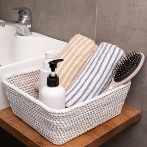 Juego de 3 cestas de almacenamiento de mimbre de ratán para encimera de cocina cestas decorativas para servir frutas y verduras - Product Image 6