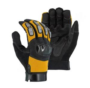 Premium TIG Welding <b>Gloves</b> with Seamless Index <b>Finger</b> and Adjustable Gauntlet-style Cuff Safety <b>Gloves</b> Buffalo Leather PK - Product Image 2