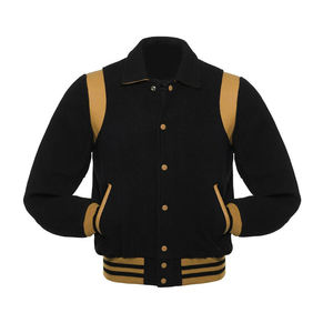 Veste universitaire personnalisée pour hommes pour l'hiver, col montant respirant et toile à manches longues, service OEM - Product Image 3