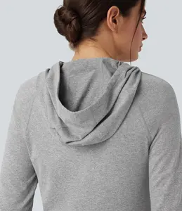 Sudadera Deportiva Informal para Mujer, con Estampado Personalizado, 320g, Algodón, Sudadera Deportiva de Invierno con Estampado de Primavera/Otoño, Sudadera con Capucha - Product Image 4