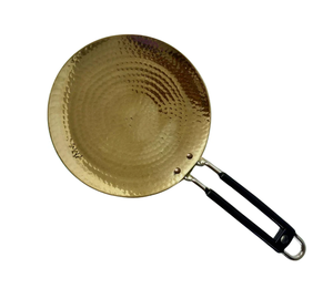 Acheter en gros Roti Tawa en laiton martelé avec poignée Tawa traditionnel indien pour la fabrication de Roti Chapati Paratha Marteau artisanal - Product Image 6