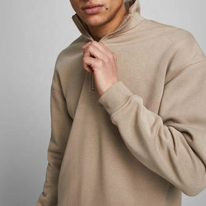 Wholesale Mens Winter Regular Sleeve <b>Shirt</b> Casual Outdoor Streetwear Crewneck Color Block Quarter <b>Zip</b> <b>Shirts</b> Sweatshirts - Product Image 4