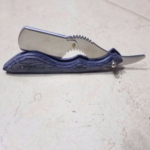 Wholesale Customizable Professional Barber Folding Stainless Steel Shaving Razor <b>Holder</b> Wooden Handle Safety Single Beard Body - Product Image 4