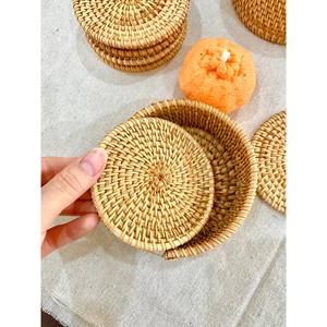 Coasters Dining Table Mat Heat Resistant Insulated Heat Woven <b>Placemats</b> Rattan Coaster Eco Friendly Handmade - Product Image 3