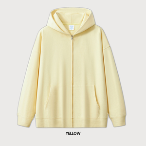 High Quality Custom Men's French Terry Pullover Sweatshirt Street-Wear Oversized Drop Shoulder <b>Hoodie</b> Solid Pattern - Product Image 3