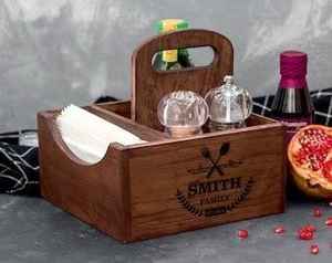 WOQI, servilleteros de madera rústica, diseño ingenioso, tarjetero para fiestas de boda y decoración del hogar, aspecto limpio - Product Image 4