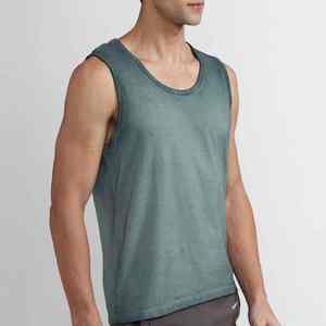 Camiseta sin Mangas para Hombre, Ajustada, Transpirable, de Algodón de Punto 3D, Ropa Deportiva de Alta Calidad, MOQ Bajo, Logotipo Personalizado para Gimnasio - Product Image 6