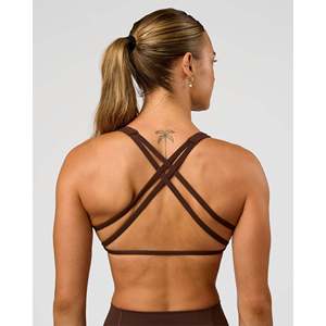 เสื้อชั้นในกีฬา Aspire รุ่น Hot Chocolate ระบายอากาศได้ดี ปรับระดับได้ พร้อมฟองน้ำเสริม สำหรับโยคะและออกกำลังกาย - Product Image 6