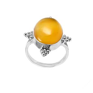 Piedra de ónix amarillo, anillos Unisex de plata sólida de Ley 925, diseño de ajuste de bisel hecho a mano, clásico de moda para bodas, fiestas para - Product Image 1