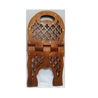 Support de lecture du Coran en bois sculpté au design élégant, vintage, fait à la main, moderne, pour la maison, pour le Ramadan