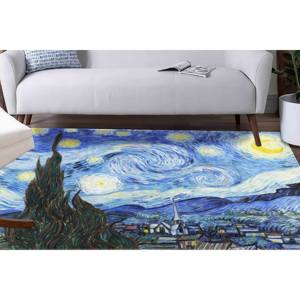 Starry Night Rug: <b>Van</b> Gogh Reproduction Area Rug,Nonwoven Soft Rug - Product Image 5