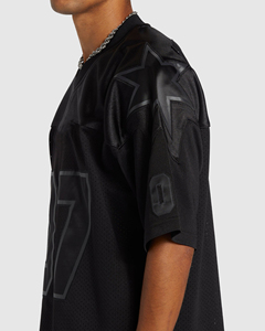 Oversize Football Mesh Jersey Drop Shoulder V-Neck American Oversize Football Jersey Camisas Manga corta V-Neck Football Shirt - Product Image 5
