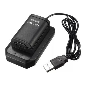 For Xbox 360 Charging Stand Battery Kit Cable New Plastic Stand Battery Cover Wired Repair Parts Included <b>Boxed</b> Charge Play - Product Image 3