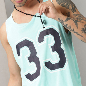 Camiseta sin Mangas para Hombre, Cuello en V, 100% Algodón, Secado Rápido, Transpirable, Servicio OEM, Personalizable, Ropa de Verano, Precio Bajo, MOQ Bajo, Directo de Fábrica - Product Image 6