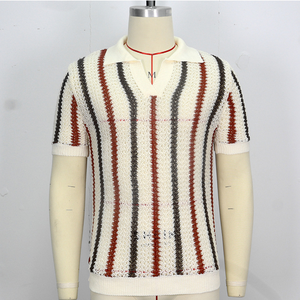 เสื้อไหมพรมถักโครเชต์ลายพิมพ์สำหรับผู้ชาย ผ้าฝ้าย 100% กันยับ สั่งทำได้ ลดราคาสุดฮอตช่วงซัมเมอร์ - Product Image 5