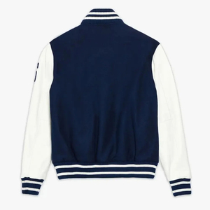 Men's Heavy <b>Weight</b> Varsity Jackets Fashionable Loose Outdoor Casual Design Embroidered Letters <b>Stand</b> Custom Logo Best Wholesale - Product Image 2