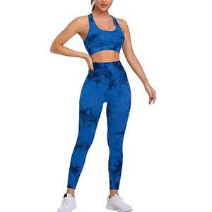 Vêtements de sport avec design personnalisé Leggings et soutien-gorge grande taille Jupe-short confortable Ensemble de yoga pour femmes Motif uni 2 pièces - Product Image 5