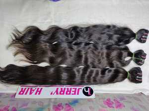 Lots de cheveux naturels ondulés bruts Remy indiens, fournisseur indien, cuticules alignées, tissage double machine, toutes couleurs, JERRY HAIRS - Product Image 5