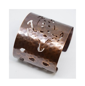 31 January Indian Heavy Solid <b>COPPER</b> Unisex Bracelet Design spiritual Handmade Bracelet Made in China Material Solid <b>COPPER</b> Cuff - Product Image 2