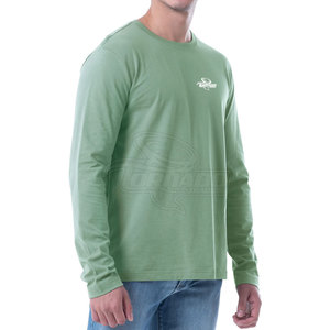 Vente chaude Logo Personnalisé T-shirt à Manches Longues pour Hommes 100% Coton Respirant Nouveau Style Prix de Gros - Product Image 3