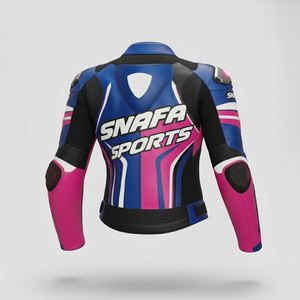 Chaqueta de Motociclista de Cuero Vacuno Personalizada de Alta Calidad, Nuevo Diseño, Ropa de Carreras de Cuero Original, Chaquetas de Motocicleta - Product Image 2